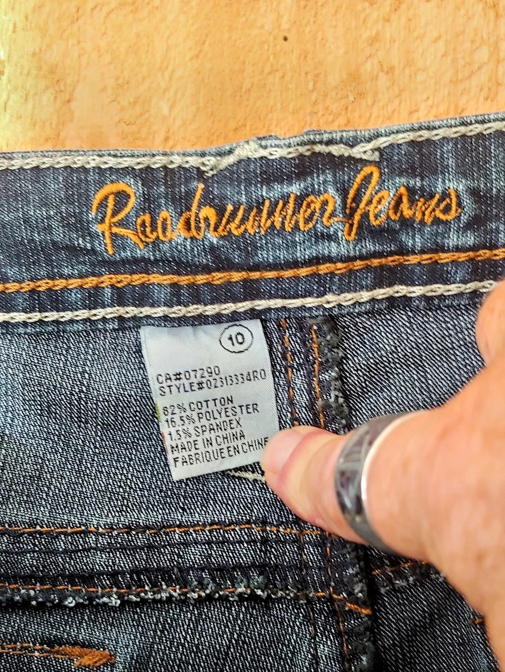 RoadrunnerJeans Boot Cut Jeans Blue Waist 10 - Picture 5 of 7